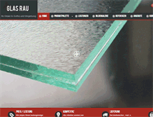 Tablet Screenshot of glas-rau.de